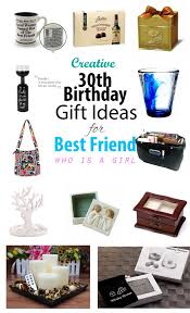 These 30th birthday gift ideas are every bit of fun as the party will be. Creative 30th Birthday Gift Ideas For Female Best Friend Creative Birthday Gifts Birthday Gifts For Best Friend Gifts For Female Friends