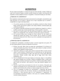 Acrostico Palabra Poesia Un acrostico es una poesia que tiene una 'palabra oculta' y para poder descubrirla, hay que leer el texto de manera diferente. acrostico palabra poesia
