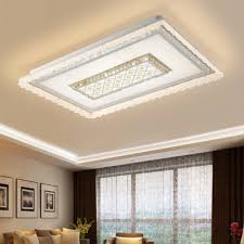 The airflow provided by the ceiling fan cover room up to 144 square feet. Contemporary Led Flush Mount Lighting With White Square Rectangle Shade Indoor Flush Ceiling Light For Living Room Takeluckhome Com