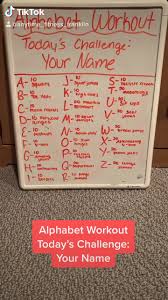 Spell your name or complete the entire alphabet workout challenge. Entdecke Beliebte Videos Von Alphabet Workouts Spell Your Name Tiktok
