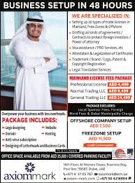 Ensure Fast And Hassle Free Business Set Up In Uae With Axiom Mark Business Solutions Including Licensing Support Vi Business Solutions Business Registration