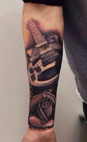 The conventional and custom design tattoo but the armpit region those are the society a bit of tattoo guitar designs whatever they have got to go and they're not all easy. Guitar Tattoo Tatuagem De Guitarra Tatuagem Musica Tatuagem