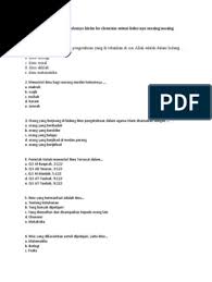 Perintah untuk menuntut ilmu ini merupakan salah satu pusat perhatian islam bagi para pemeluknya. Soal Untuk Siswa Docx