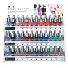 opi infinite shine air dry 10 day nail polish 108 piece white acrylic counter display is d02