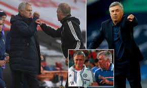 Ancelotti le ganó a mourinho. Jose Mourinho Opens Up On Admiration For Carlo Ancelotti Ahead Of Spurs Clash With Everton Daily Mail Online