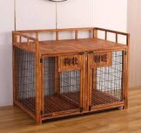 Cage pour Chien Moyens Animaux Interieur Meuble Chien Meuble Cage Chien  Intérieur Bois Cage pour Chien d'intérieur très résistante Cage Chien de ...