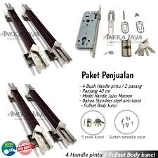 Jual kunci pintu dan jual handle pintu di ngawi | dowshardware.com supplier gagang pintu dan handle pintu, menyajikan info jual kunci pintu kami dowshardware menyediakan bermacam aneka handle pintu dan kunci pintu untuk hotel lock, gedung perkantoran, rumah mewah, kunci. 1 Satu Set Handle Pintu Kunci 40 Cm Tarikan Pintu Rumah Pegangan Pintu Rumah Mewah Gagang Pintu Rumah Modern Terbaru Kupu Tarung Pintu Dua 2 Lazada Indonesia
