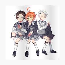 View and download this 800x800 ray (yakusoku no neverland) image with 20 favorites, or browse the gallery. Emma X Ray X Norman Sticker By Weelaxindustry Redbubble