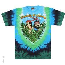 Black short sleeve crew neck tee. Cheech Chong Field Of Dreams Tie Dye T Shirt Have To Have It Co