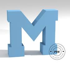 Customize the letters by coloring with markers or pencils. Printable Papercraft Alphabet Printable Papercrafts Printable Papercrafts