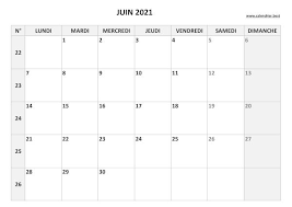 Cela peut être très utile si vous voulez chercher une certaine date (la date de vos vacances par exemple) ou si vous voulez savoir le numéro de semaine d'une date en 2020. Calendrier Juin 2021 A Consulter Ou Imprimer Calendrier Best