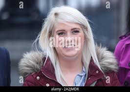 Sarah Ewart, 29, leaving the High Court in Belfast after her case was  upheld, where the court has ruled that Northern Ireland???s strict abortion  law breaches the UK???s human rights commitments, after
