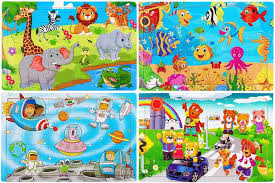 Gifts for 2 year olds. Buy Wooden Jigsaw Puzzles For Kids Age 3 5 Year Old 30 Piece Colorful Wooden Puzzles For Toddler Children Learning Educational Puzzles Toys For Boys And Girls 4 Puzzles Online In Taiwan B07q81zlxy