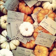Mini Pumpkin Place Cards Wedding Favors Fall Pumpkin Wedding Pumpkin Wedding Favor