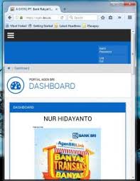 Klik data outlet (ubah rekening,ubah no.hp dan ubah limit). Cara Melihat Laporan Transaksi Dan Fee Agen Brilink Media Computer