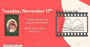 Page & Screen Club – ‘Little Women’ Book Discussion