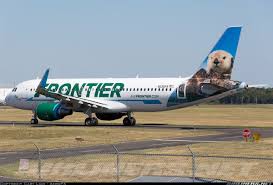 frontier airlines latest airbus a320 pike the otter taxiing out for its second ever revenue flight frontier normally only operate airbus aviation frontier frontier airlines latest airbus a320