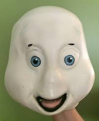 Casper the Friendly Ghost Over the Head Latex Mask by Cinema Secrets 1995