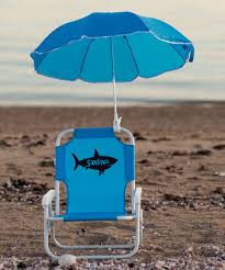 Blue Shark Personalized Kid S Beach Chair Umbrella Kids Beach Chair Beach Chair Umbrella Backpack Beach Chair