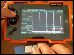 Ge launches light weight ultrasonic flaw detector for harsh environments the usm go is the most portable flaw detector from ge for use in the oil & gas, power, aerospace and automotive industries weighing only 2.2 pounds. Usm Go Multi Echo Thickness Measurement Youtube