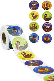 Check spelling or type a new query. Amazon Com Thanksgiving Turkey Stickers 500 Pieces Roll 8 Fces Stickers For Art Crafts Scrapbooking Kids Party Favors Indoor Outdoor Thanksgiving Seasonal Decor Party Decorations Decals 1 5x1 5 Inchi Kitchen Dining