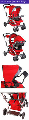 Dream On Me Mia Moda Compagno Stroller Rosso This Stylish Tandem Stroller 494 With Gracefully Curved Lines Is Suitab Tandem Stroller Stroller Travel System