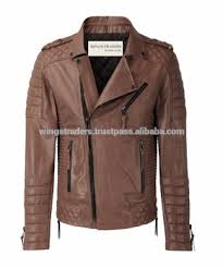 Pakistani Supplier Good Quality Wholesale Leather Prices Coffee Brown Leather Jackets For Men View Biker Style Coffee Brown Leather Jacket For Men Made In Pakistan Wings Traders Product Details From Wings Traders