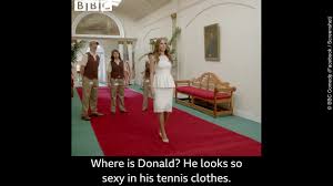 November, den roten teppich für filmstars und ehrengäste ausrollen. Melaniabot Mit Logik Bypass Chip Die Bbc Macht Sich Uber Trumps Ehefrau Lustig Und Millionen Schauen Zu Meedia