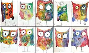 Klasse 6a Alle Sind Begeistert Von Unseren Eulen Gerhart Hauptmann Grundschule Grunheide Mark Kinder Kunst Zeichnen Volksschule Kunst Grundschule