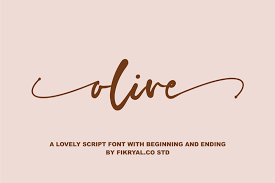 Brush script mt, brush script std, cursive. Download Olive Calligraphy Script Font Fontsme Com