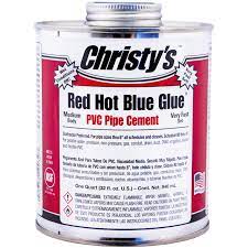 When you use pvc glue you should put the plumbing fittings together quickly and twist it back and forth a few times and hold it for at least 1 minute. Red Hot Blue Glue Low Voc Christy S