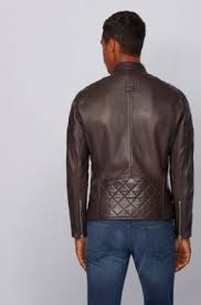 Leather Jackets In Brown By Hugo Boss Men