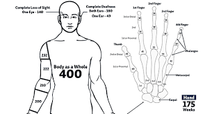 Whole Body Impairment Rating Chart