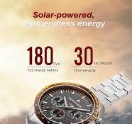 NORTH EDGE Longwings Men Quartz Watch Solar Powered ...