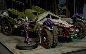 Jokermobile dc comics art, batman robin, joker, harley. Forget The Batmobile Take A Ride In Knight Model S Jokermobile Ontabletop Home Of Beasts Of War