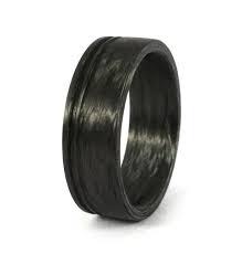 Matte Carbon Fiber Ring For Him Black Mens Wedding Band Flat Etsy Carbon Fiber Rings Mens Wedding Bands Black Mens Wedding Bands