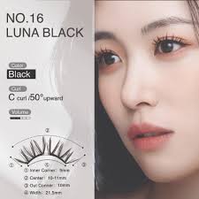 WOSADO NO.16 LUNA BLACK Reusable Soft Magnetic Fake Eyelashes Natural  Lashes Glue-free Eyelash False Lash Professional Premium Quality
