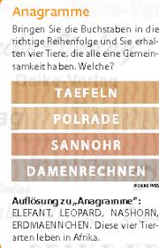 Es werden 20 nomen zum thema sommer gesucht. Tiere In Afrika Anagramme Ratsel Denksport Produktart Deike Verlag Wir Liefern Inhalte