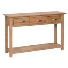 Modern console & hall tables in a range of styles, industrial, rustic wooden and glass tables to suit your living room or hallway. Oak Console Tables Free Delivery Returns Oak World