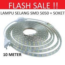 Harga lampu led neon flex selang 220v meteran flexible sign strip waterproof. Jual Lampu Led Strip Selang Smd 5050 10m 220v 10 M Meter Outdoor Dekorasi Jakarta Pusat Agenled Tokopedia