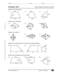 Find the areas of five different trapezoids. Area Of A Trapezoid Lesson Plans Worksheets Lesson Planet