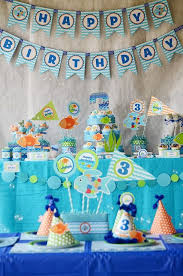 Under The Sea First Birthday Theme For A Boy Sea Birthday Party Fishing Party Sea Birthday