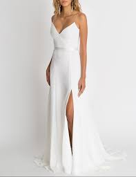 Dresses Wedding Dresses Simple Plain Wedding Dress Minimalist Wedding Dresses