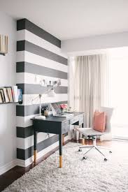 Black And White Striped Wall Bedroom One Hour Wows How To Make A Dramatic Room Statement In Just 60 Minutes Striped Accent Walls Accent Wall Bedroom Striped Walls