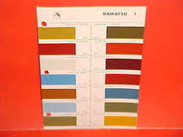 Details About 1978 Daihatsu Charade G10 G20 Charmant Glasurit Paint Chips Color Chart Brochure
