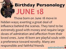 Birthday Personology June 18 Sun Gemini Ruling Planet Mars Strengths Lively Financial Insightful Invigorating Weaknesses Numerology Pisces Venus In Cancer