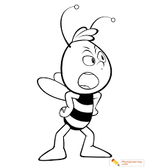 Download or print for free. Color Page Bee Citem