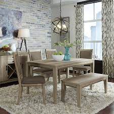 The chairs, on the other hand, have plush cushioning and fabric upholstery. Sun Valley 60 Inch Rectangular Dining Table Liberty Furniture Furniture Cart