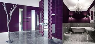 For spaces you're designing for people to gather, amethyst is a must! Contemporary Bathroom Design Magic Purple Bathroom Ideas