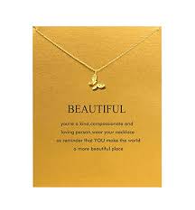 Create custom earring & jewelry display cards. Review For Baydurcan Friendship Anchor Compass Necklace Good Luck Elephant Pendant Chain Necklace With Message Card Gift Card
